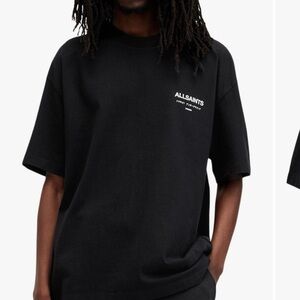 All Saints Black Short Sleeve Tee